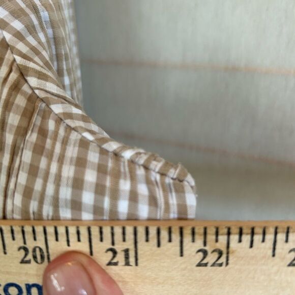 CAbi Ginger Snap Gingham Check Print Button Blazer Large - Picture 7 of 13